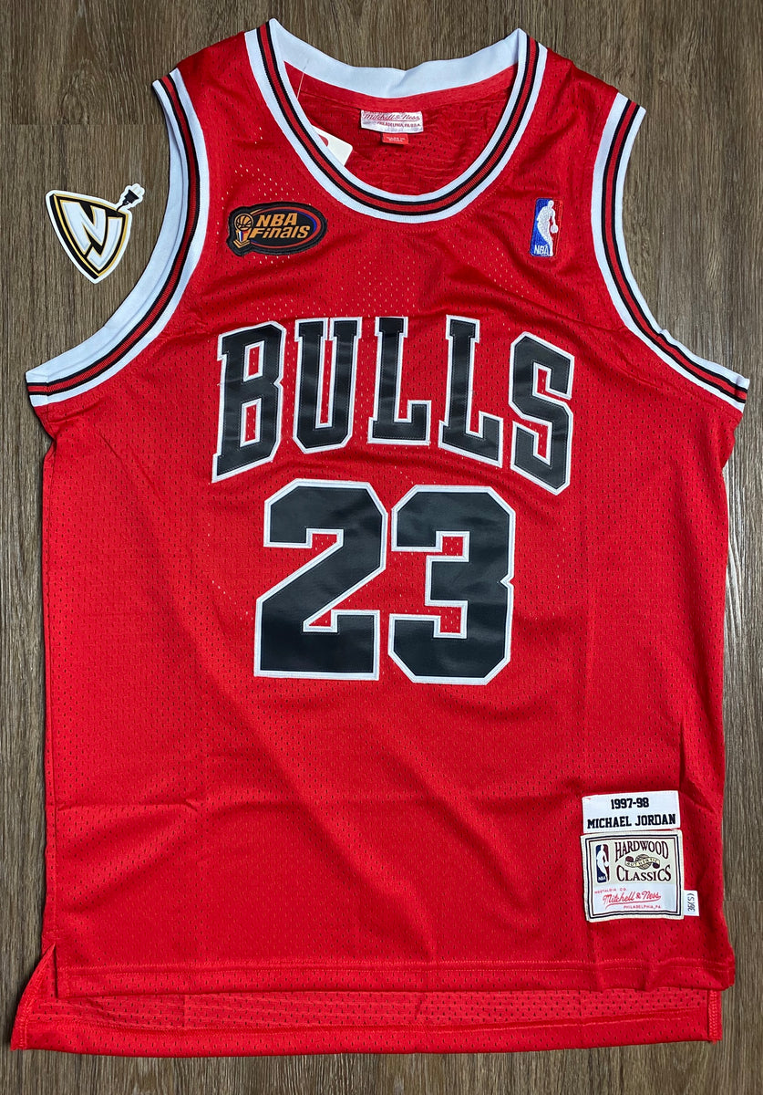 Michael Jordan Chicago Bulls Gold Edition NBA Finals Jersey 