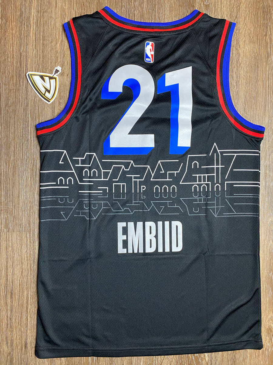 Philadelphia 76ers Joel Embiid 21 City Jersey – NewJerseysPlug