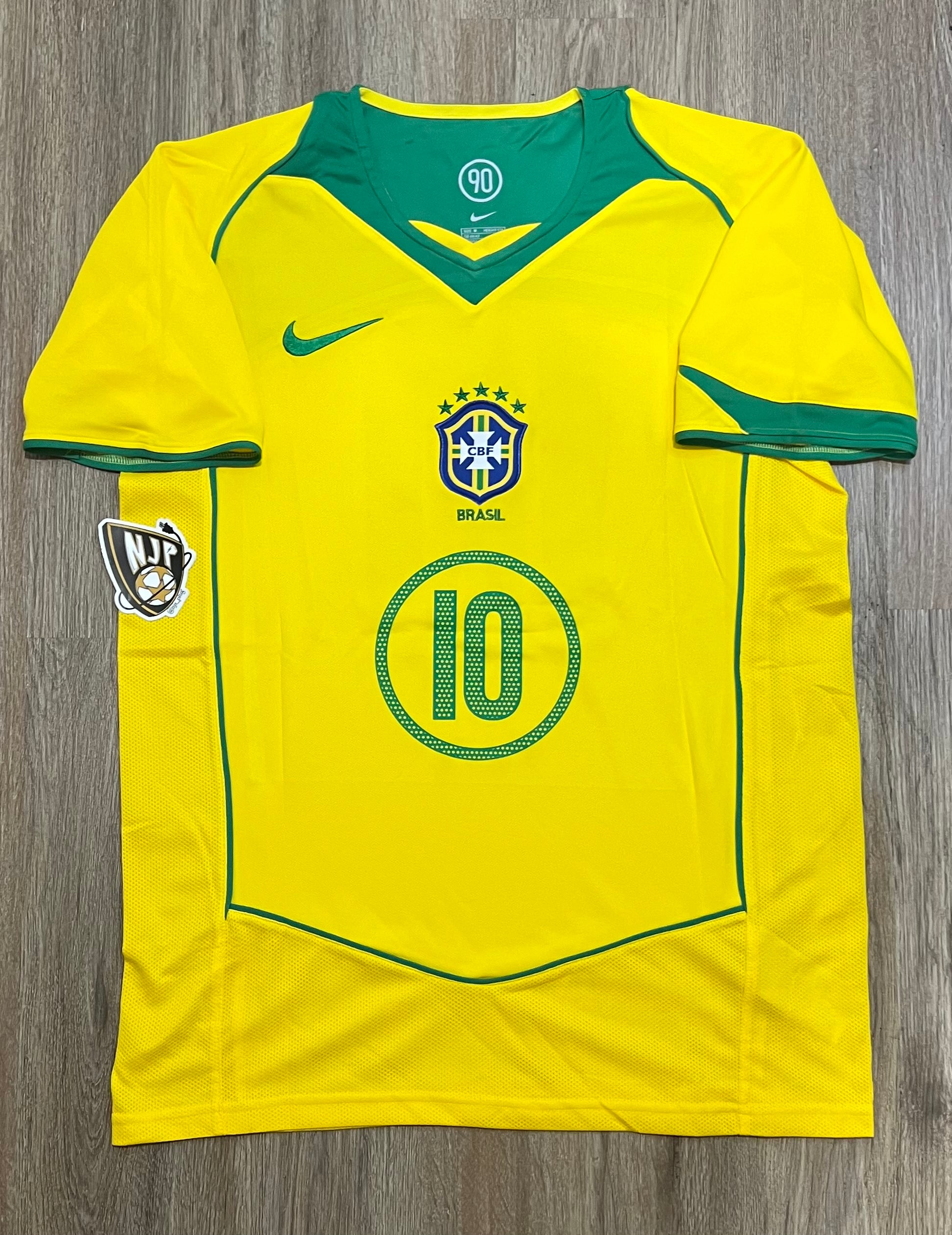 2004 Brazil Ronaldinho Home Jersey