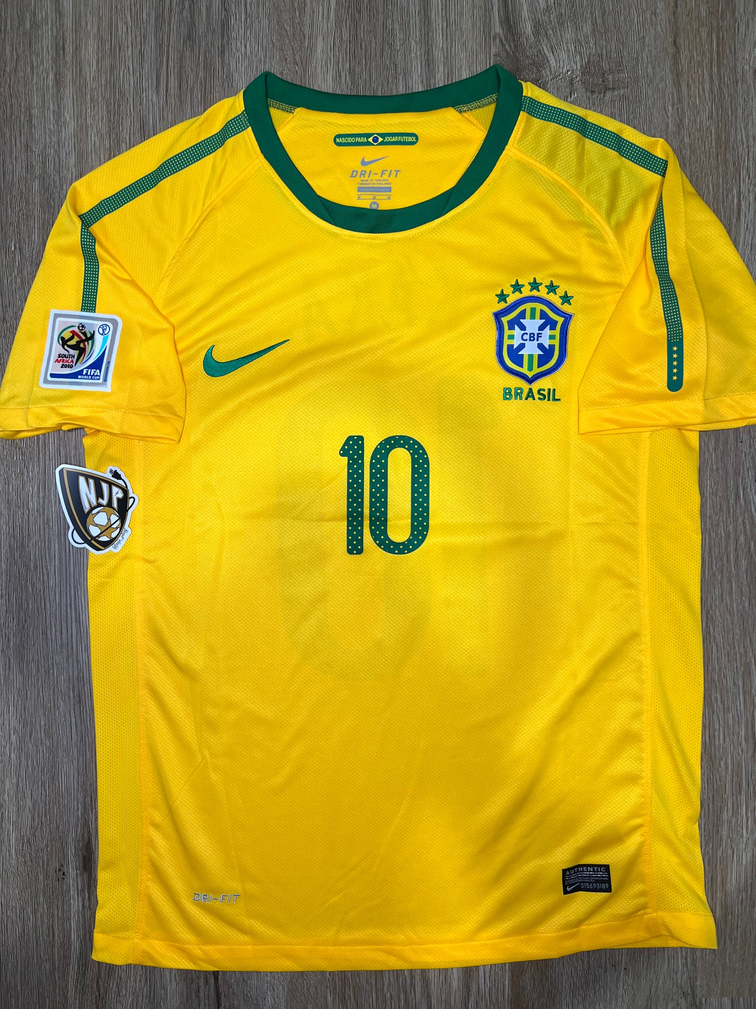 2010 Brazil Kaká Home Jersey