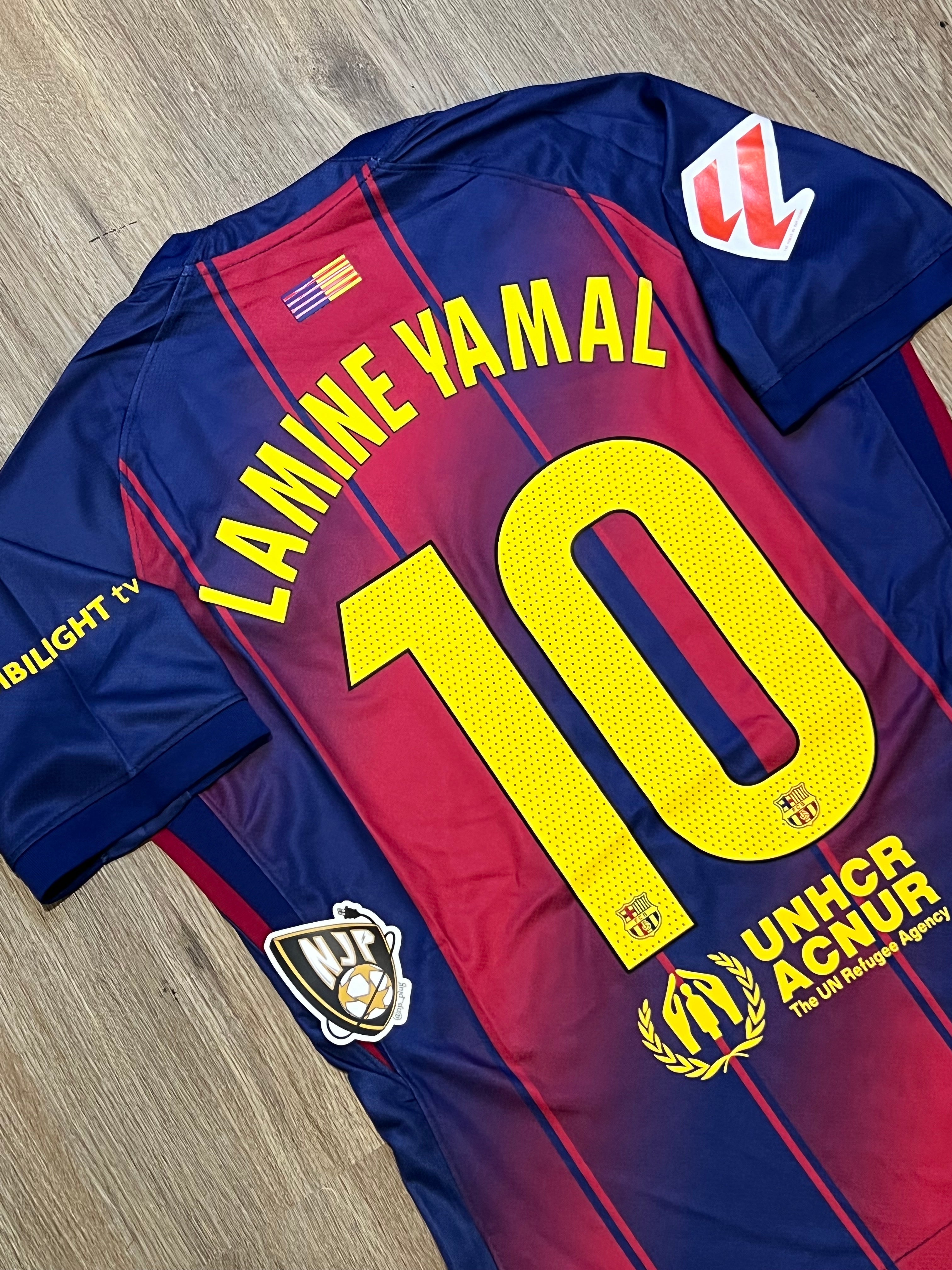 25/26 Barcelona Lamine Yamal Home Jersey