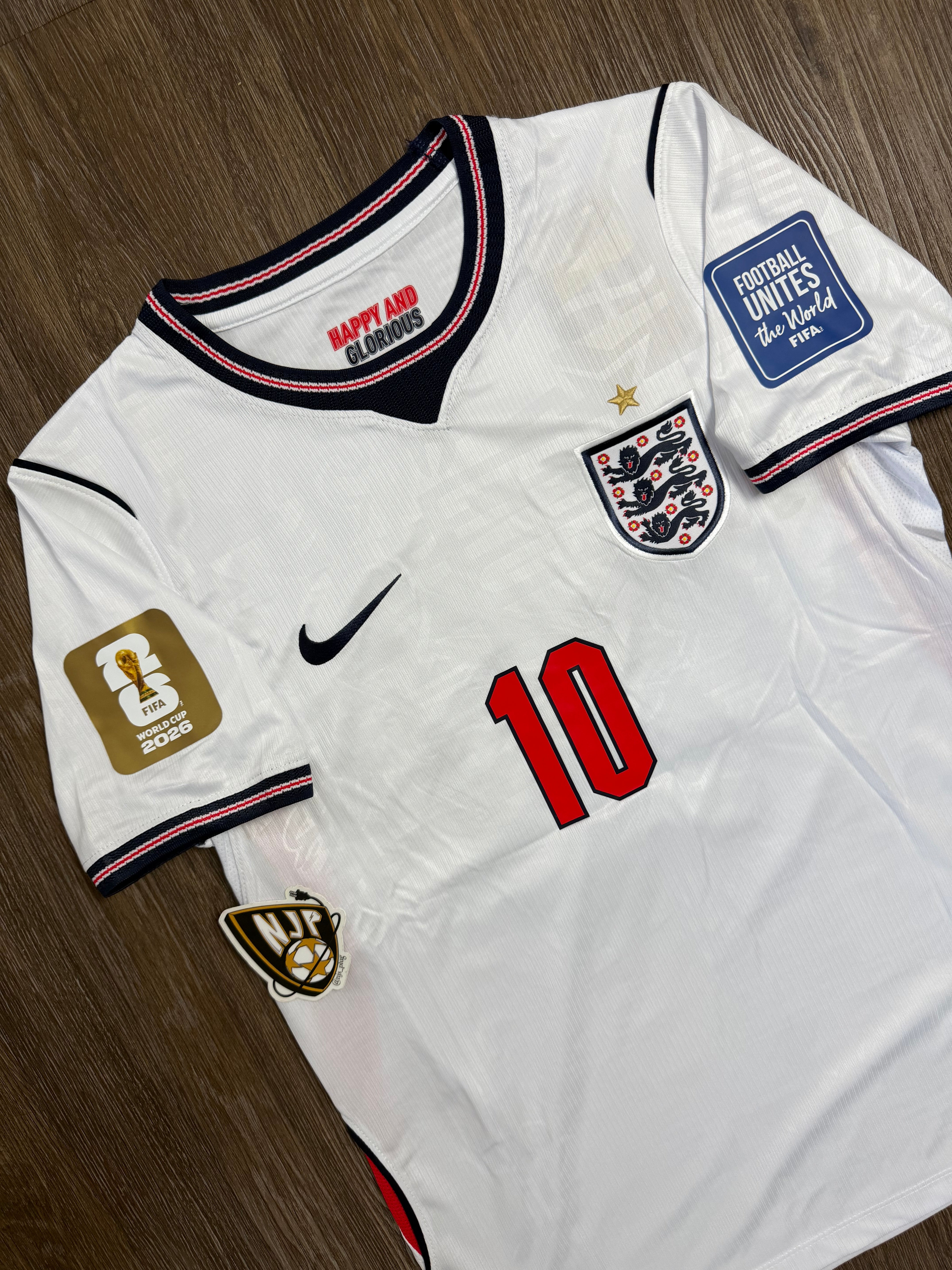 2026 England Jude Bellingham Home Jersey