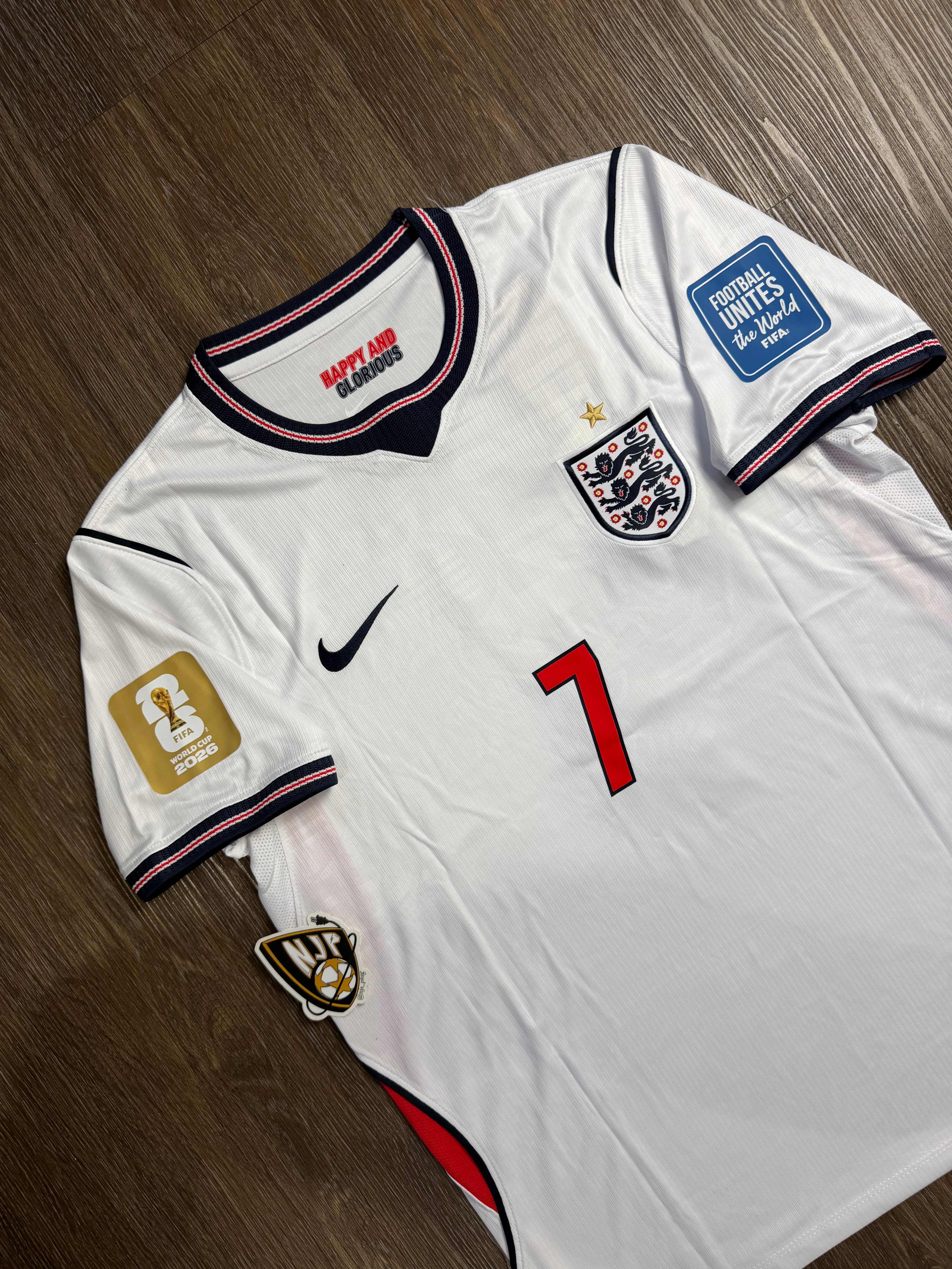 2026 England Bukayo Saka Home Jersey