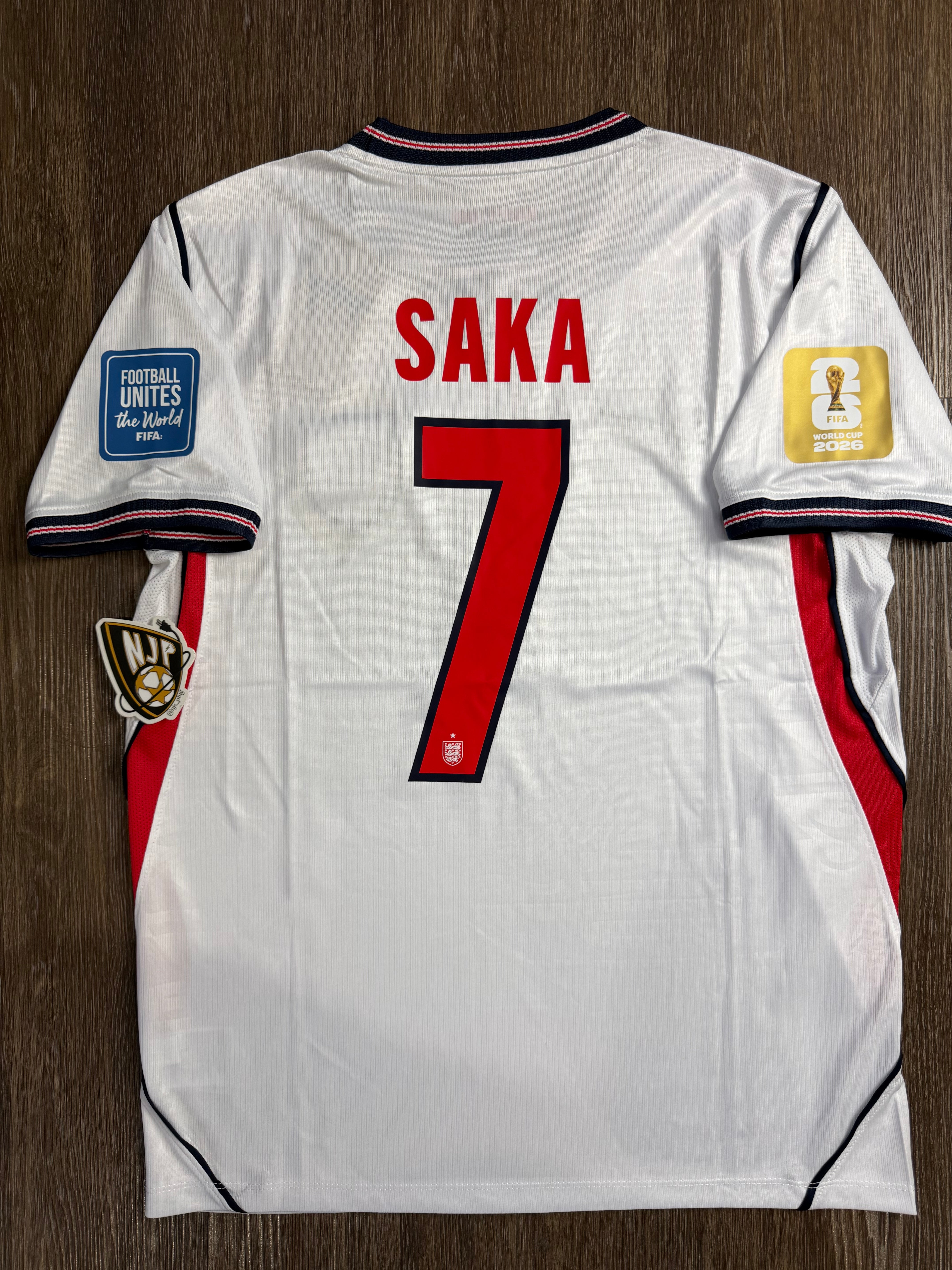 2026 England Bukayo Saka Home Jersey