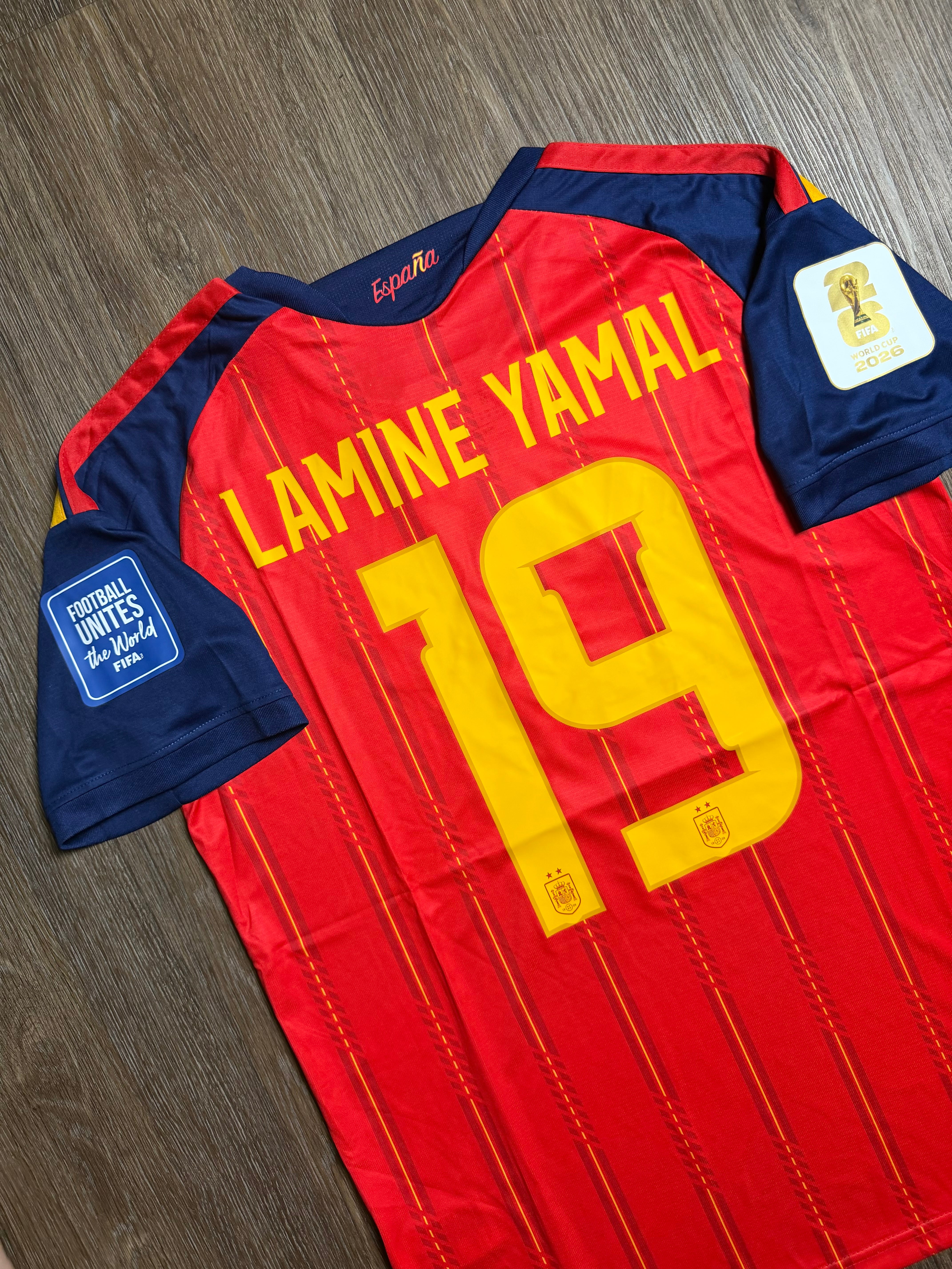 25/26 Spain Lamine Yamal Home Jersey