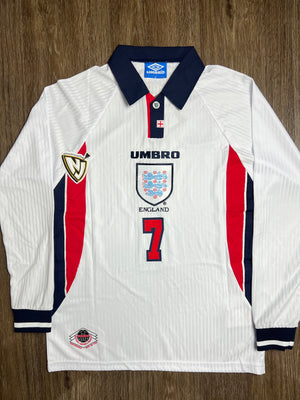98 England David Beckham Long Sleeve