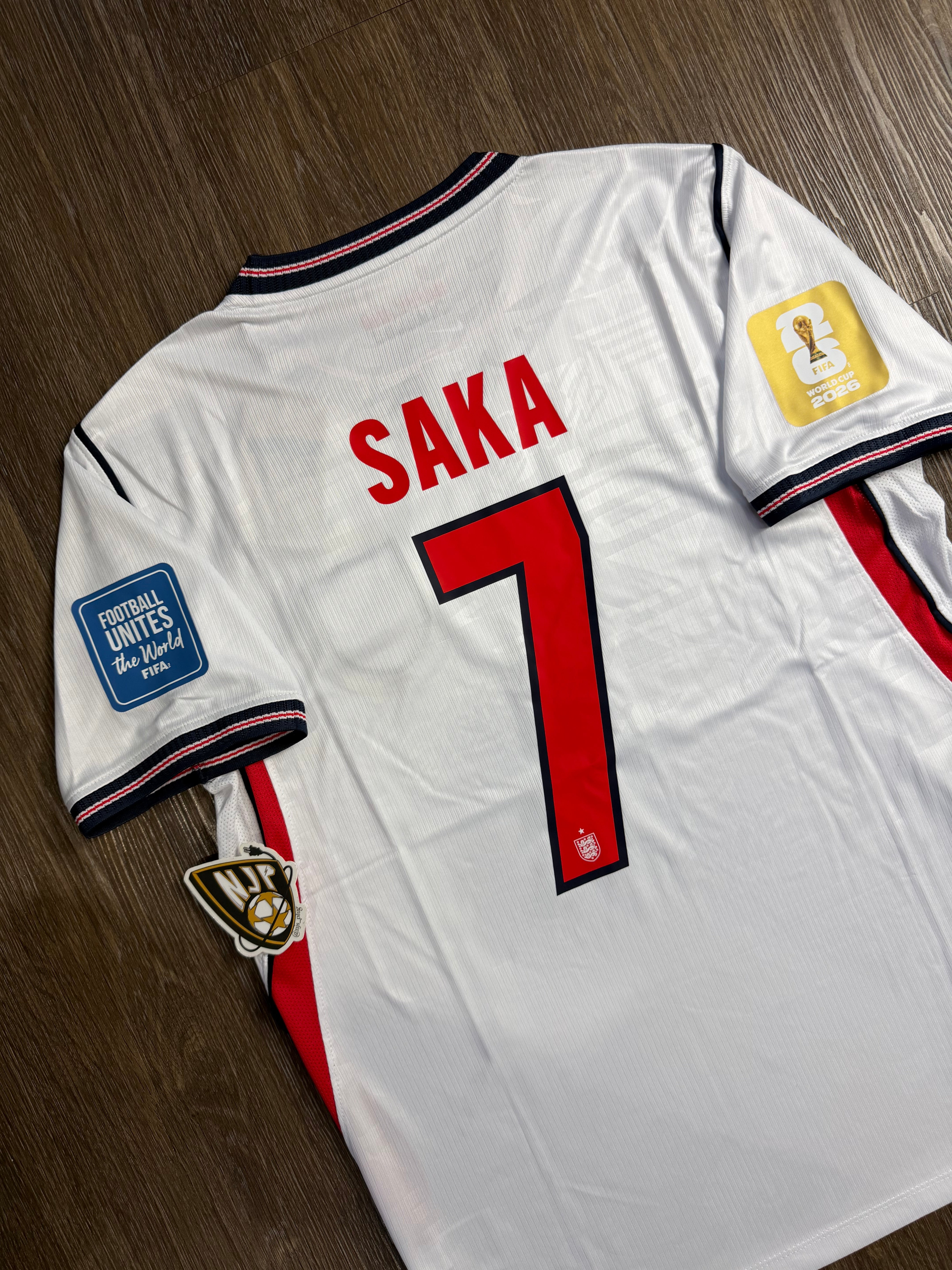 2026 England Bukayo Saka Home Jersey