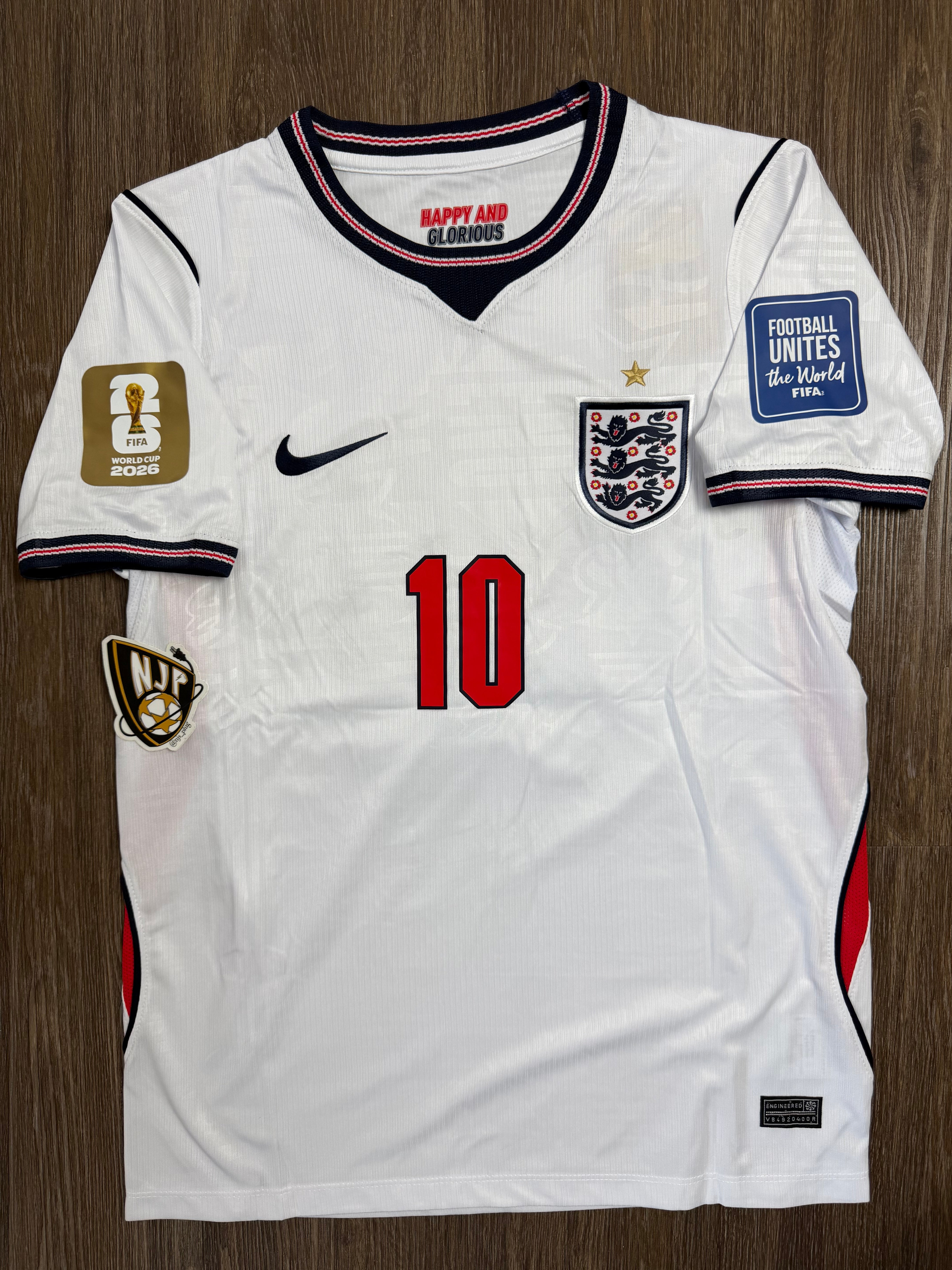 2026 England Jude Bellingham Home Jersey