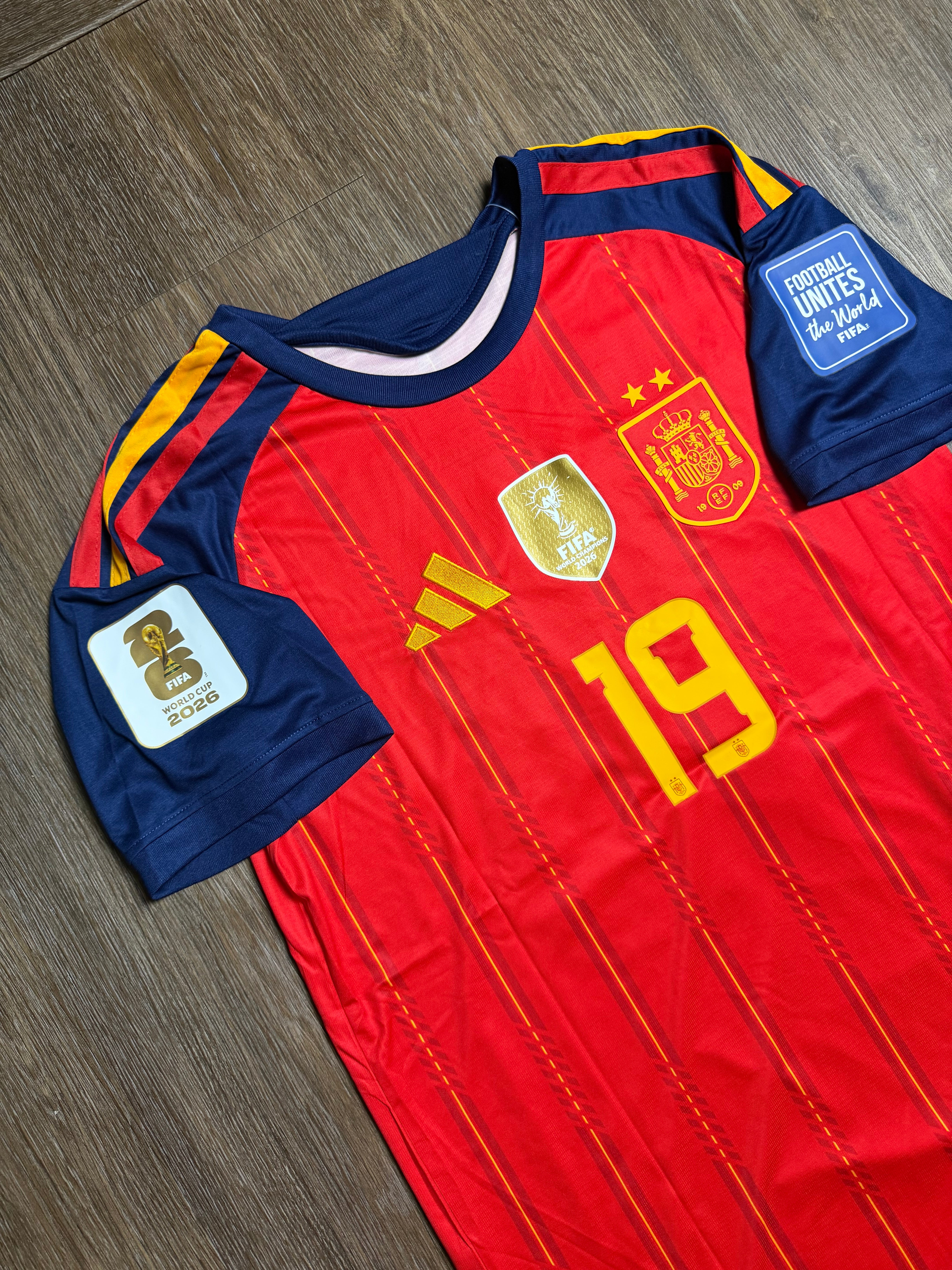 25/26 Spain Lamine Yamal Home Jersey