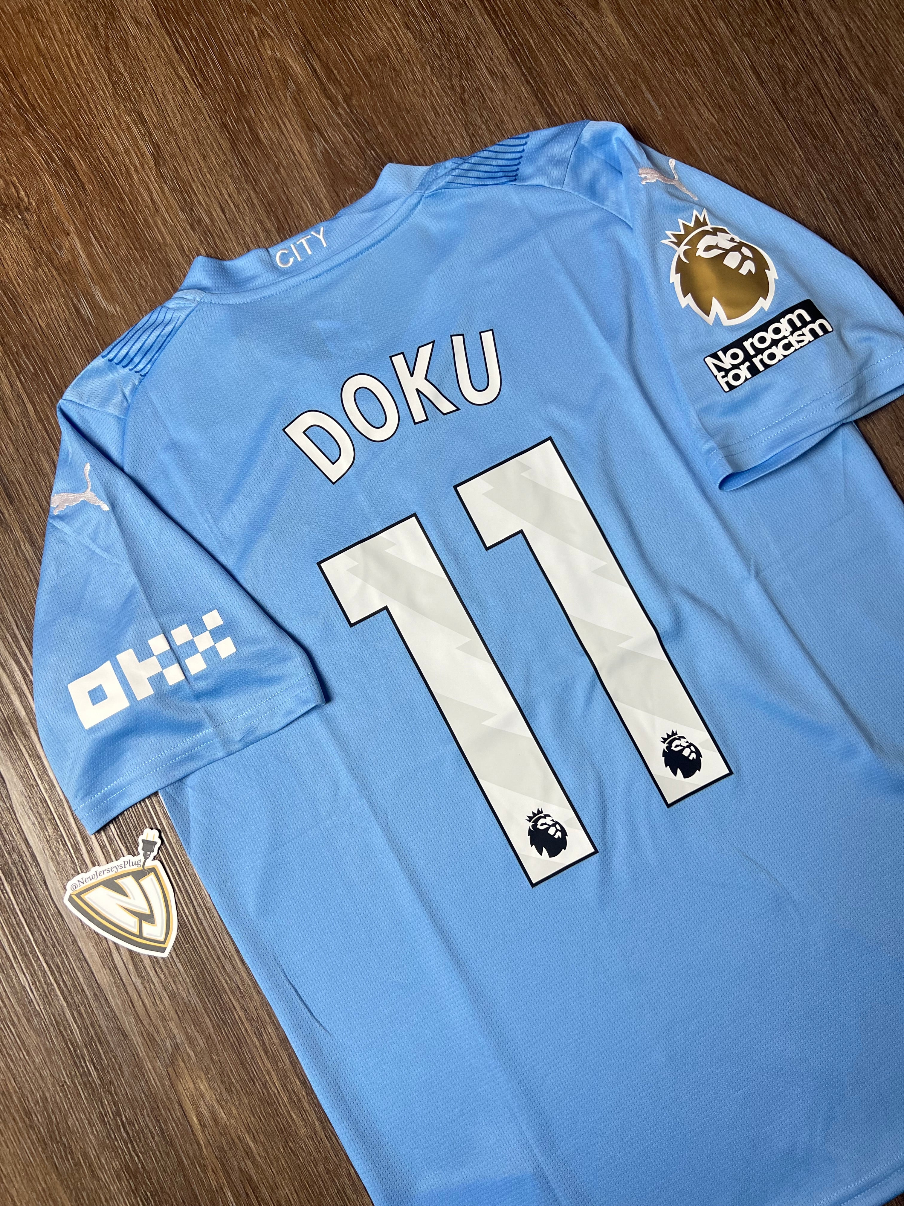 Manchester City Jeremy Doku 11 Home Jersey