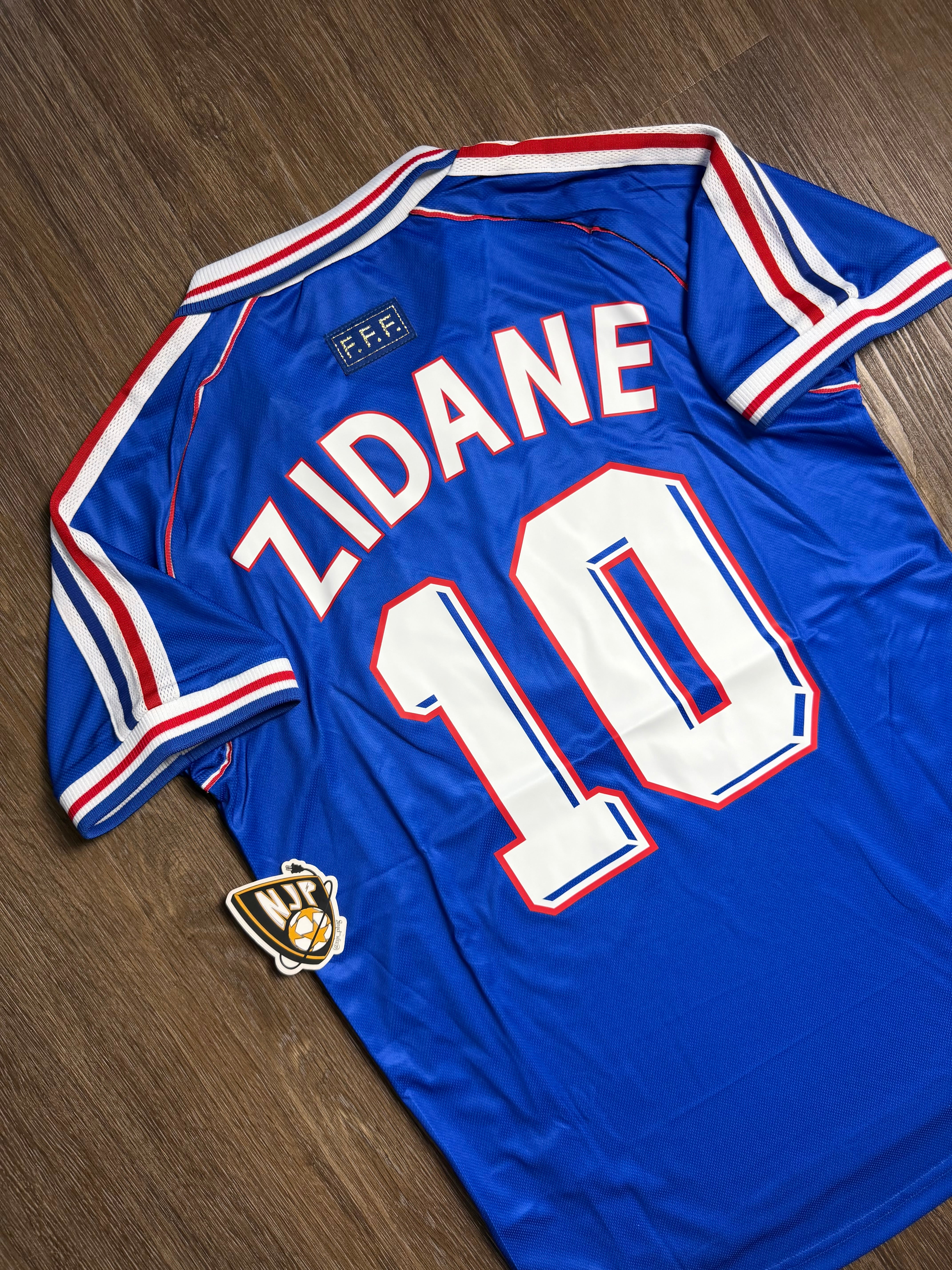 98 France Zidane Home Jersey