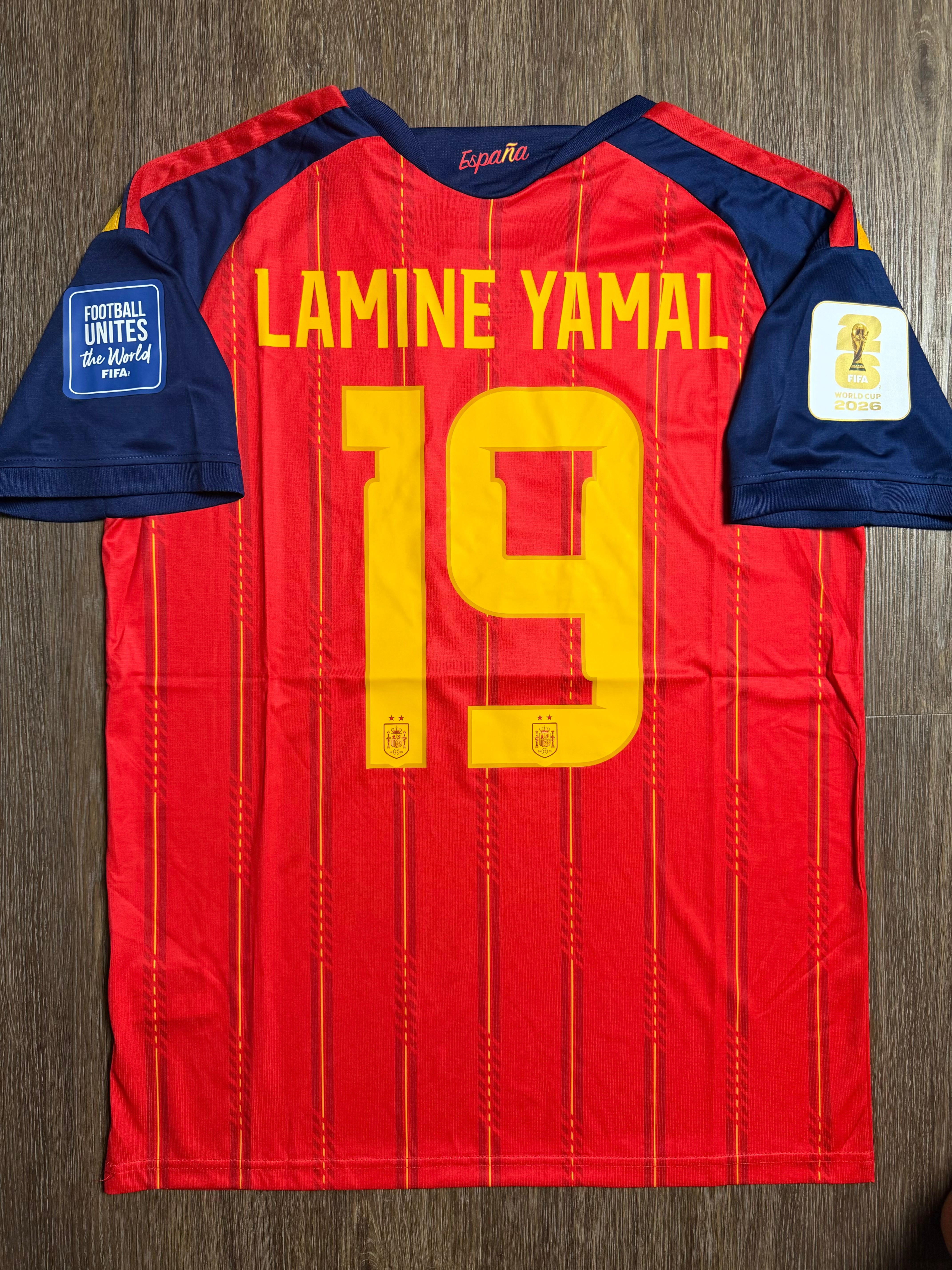 25/26 Spain Lamine Yamal Home Jersey
