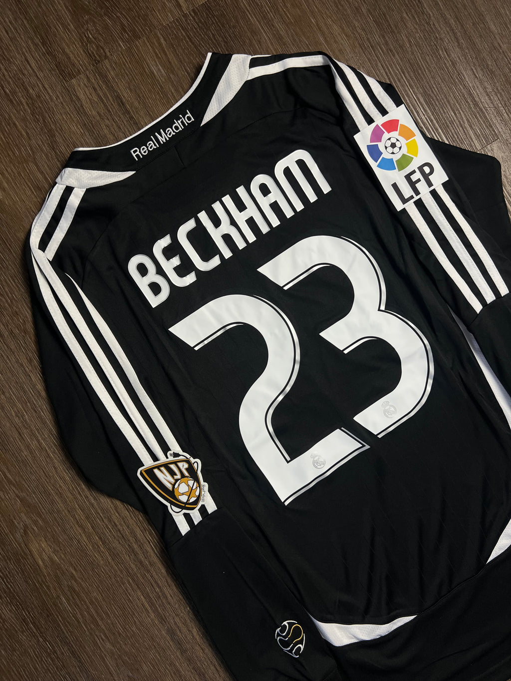 06/07 Real Madrid David Beckham Away Long Sleeve Jersey