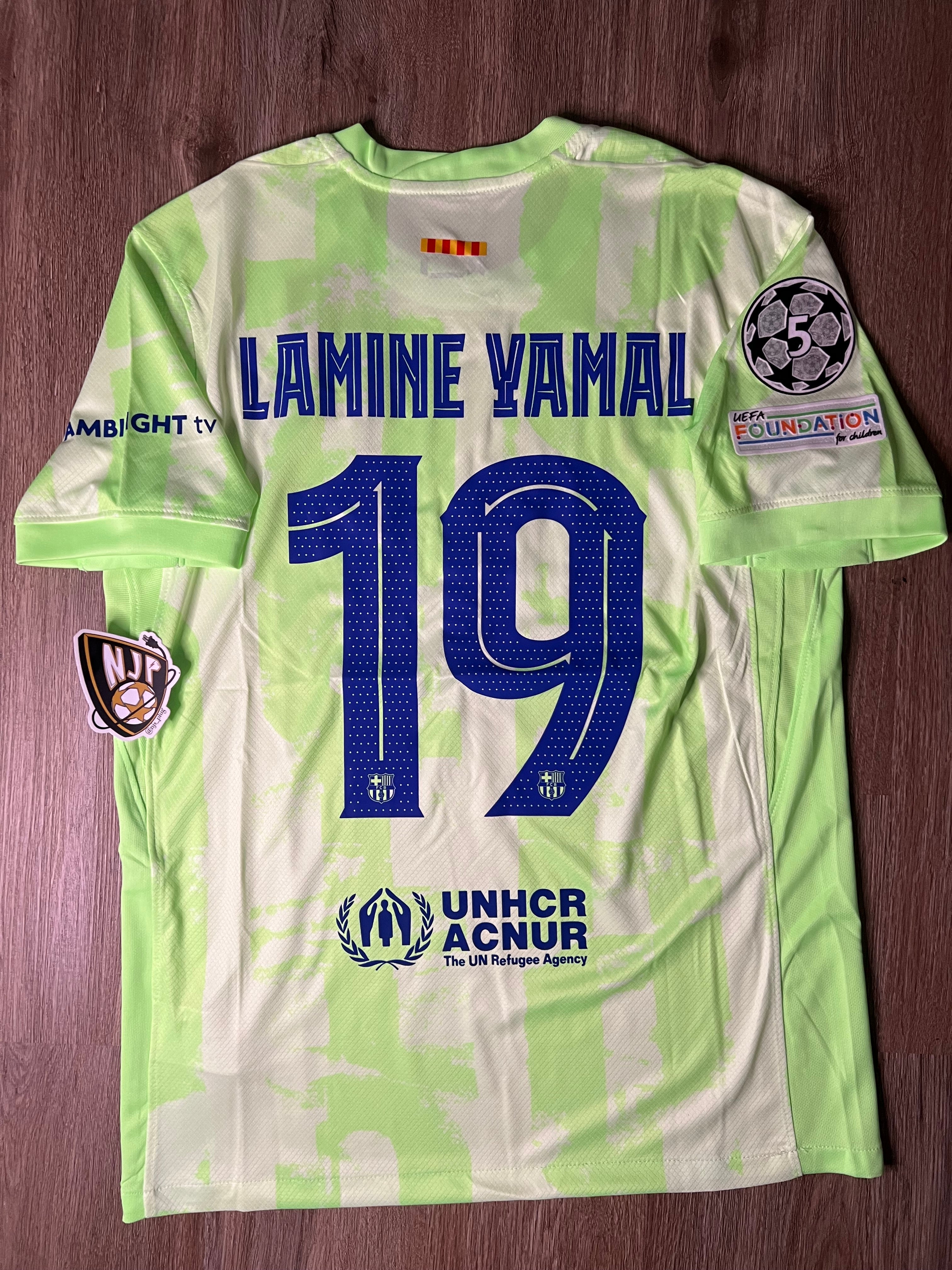 24/25 Barcelona Lamine Yamal third jersey