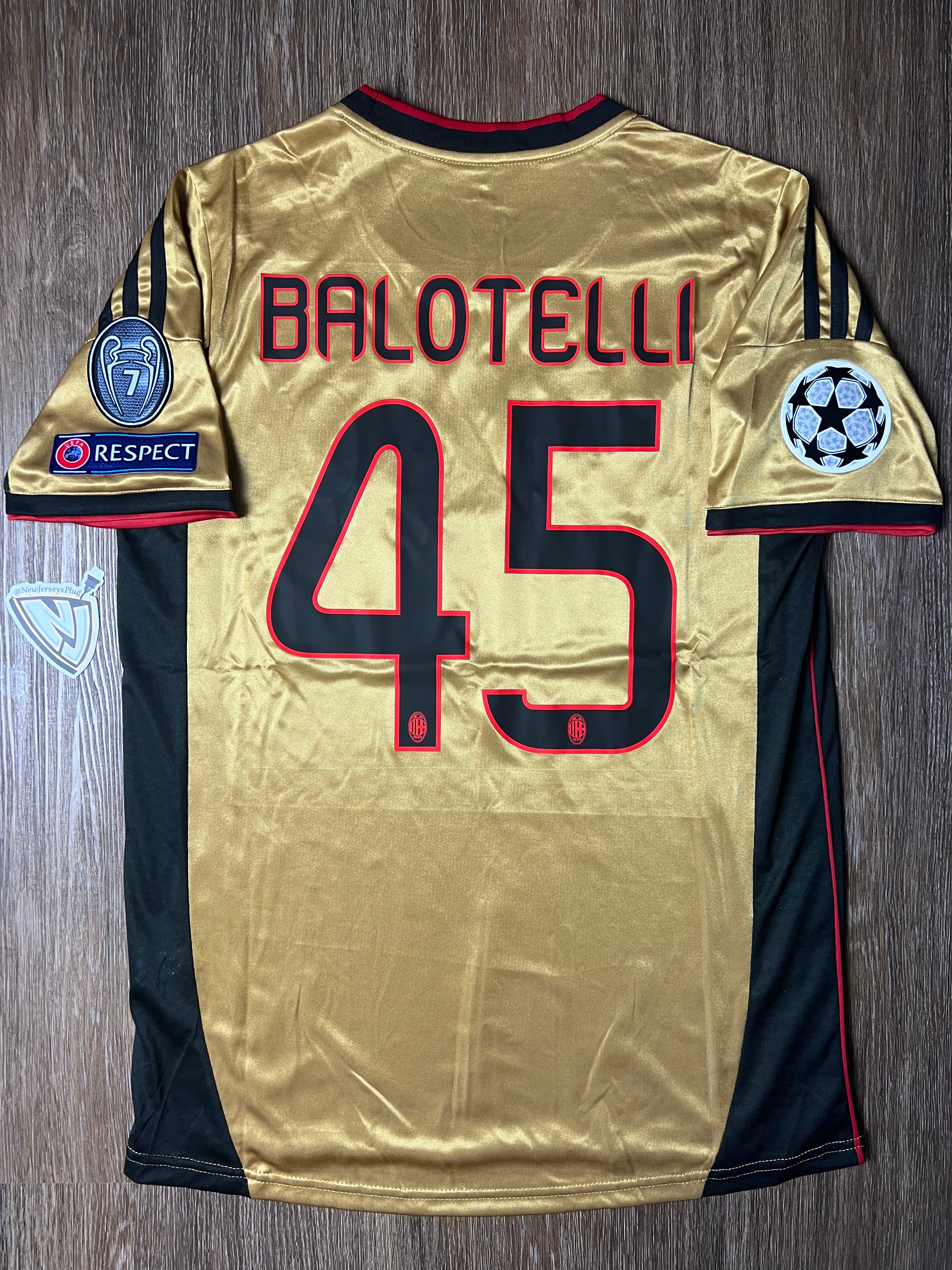 13/14 AC Milan Mario Balotelli Third Away Jersey