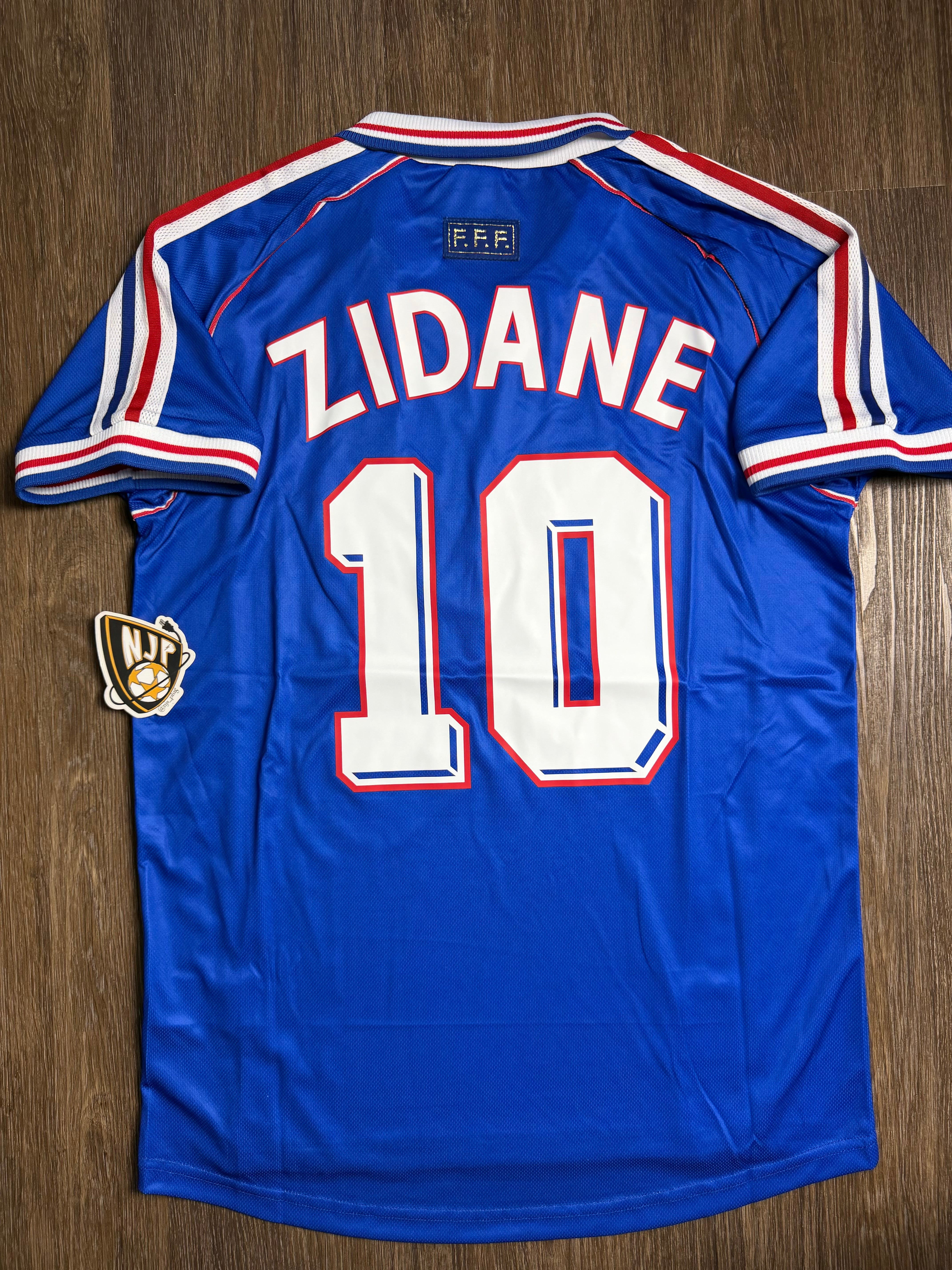 98 France Zidane Home Jersey