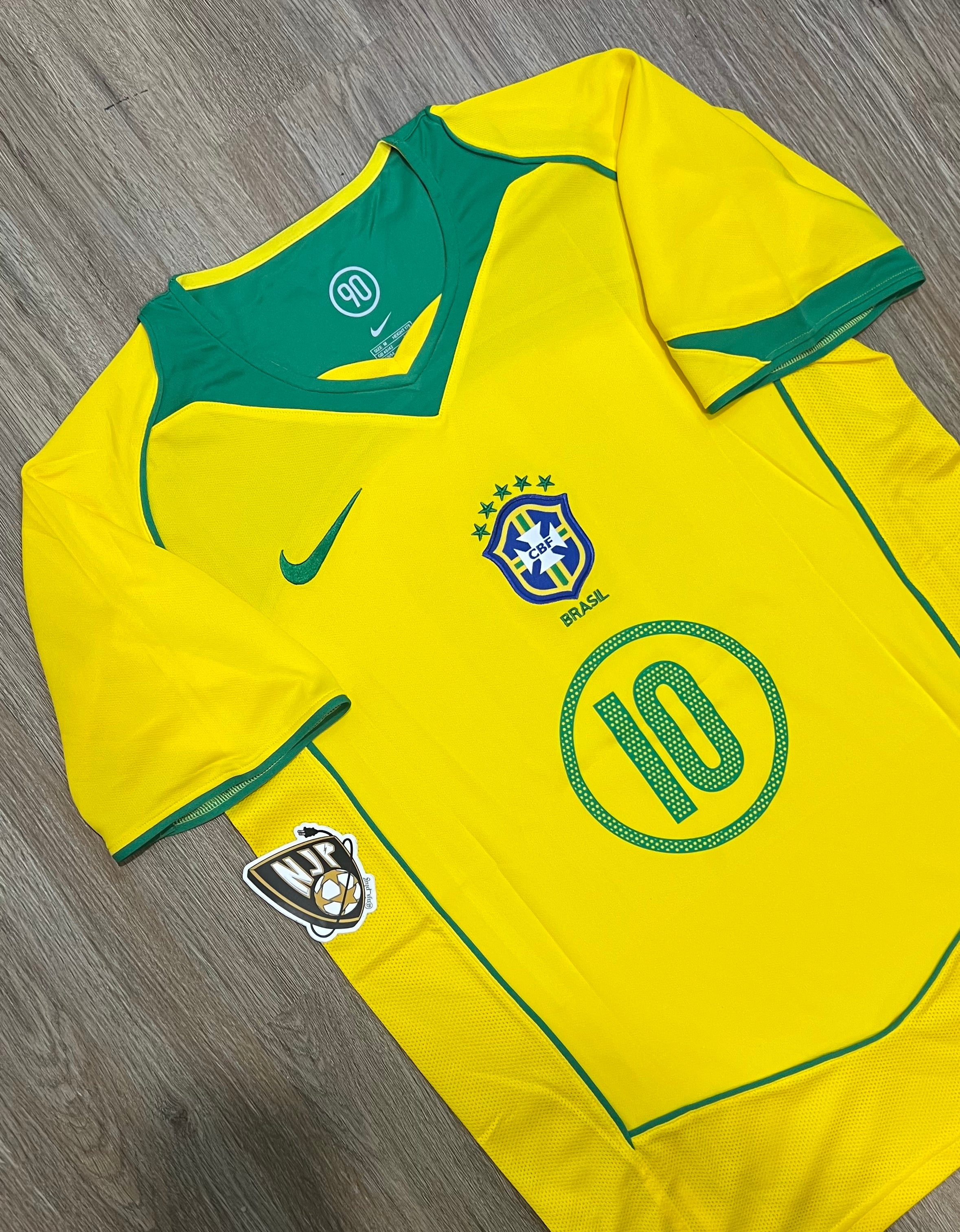 2004 Brazil Ronaldinho Home Jersey