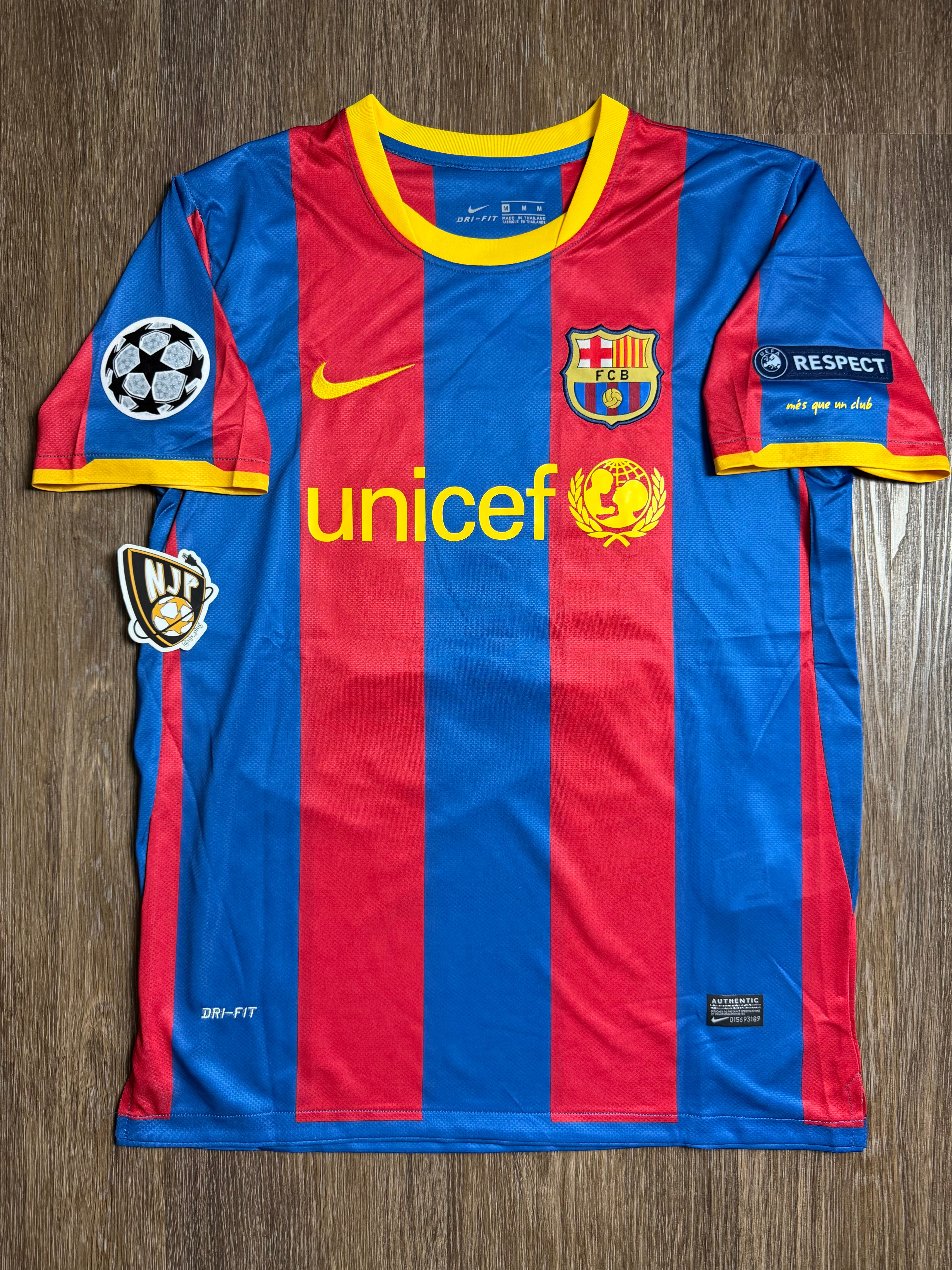 2010/11 Barcelona Lionel Messi 10 Home Jersey