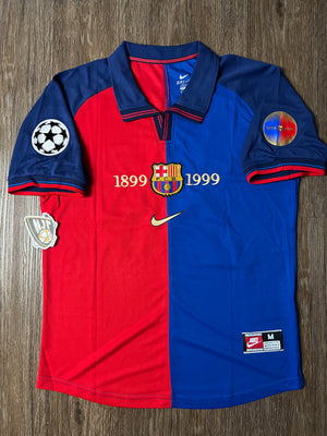 99 Barcelona Xavi Hernandez Home Jersey