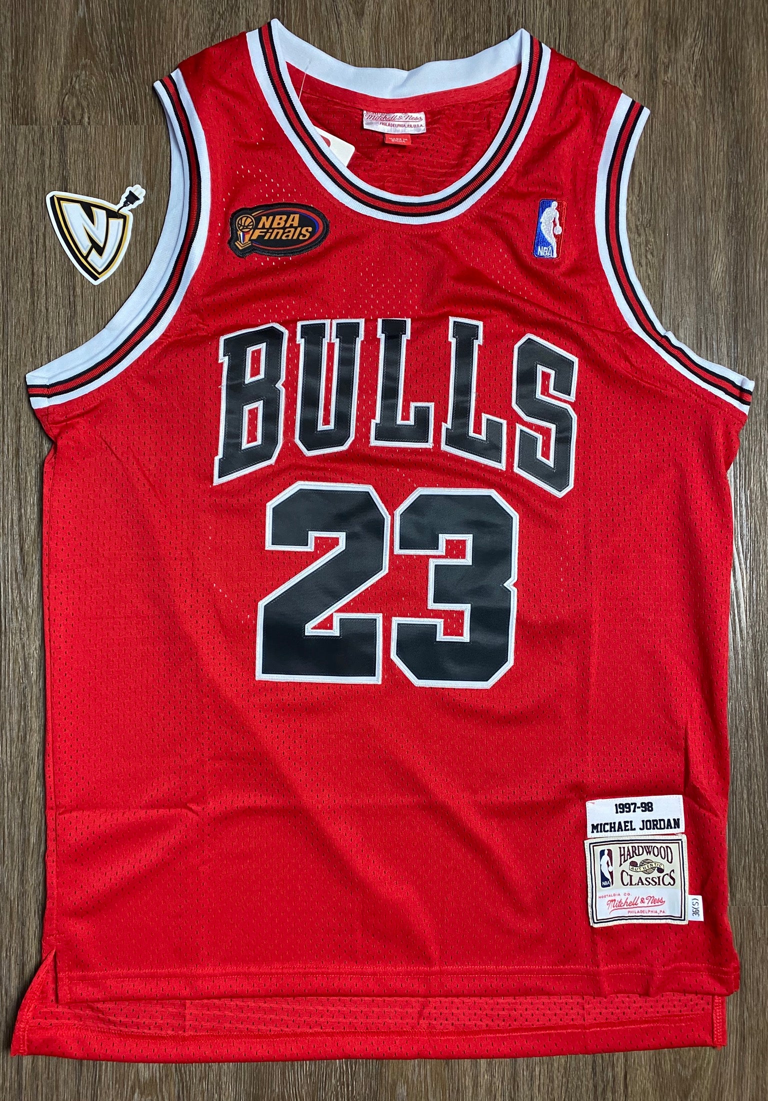 Chicago Bulls Michael Jordan 23 Finals Home Jersey