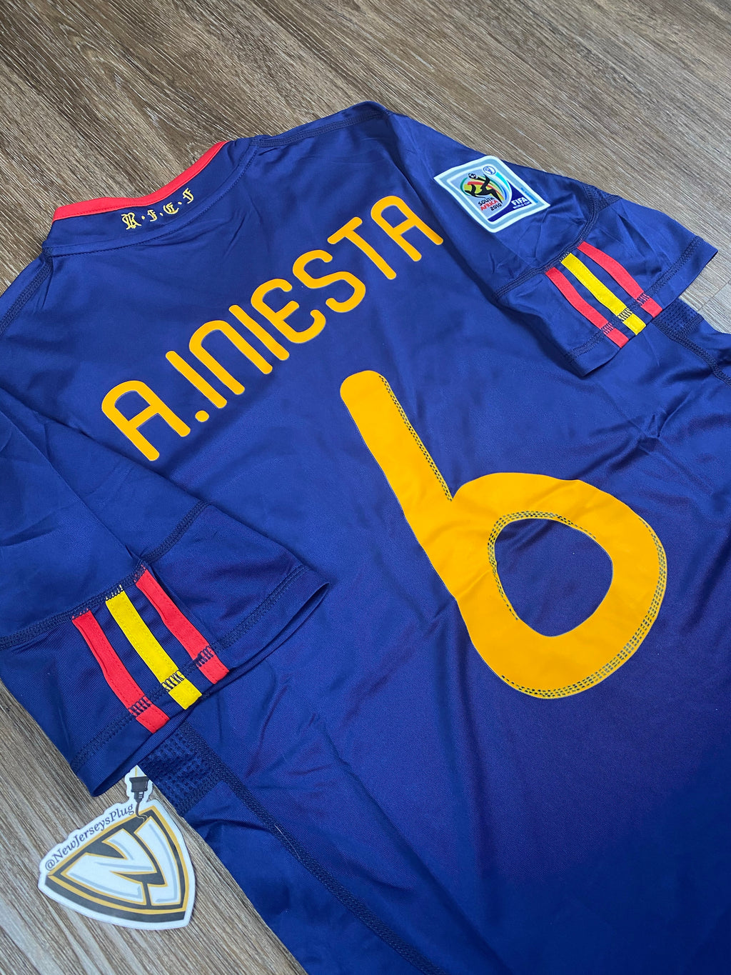 2010 Spain Andres Iniesta 8 Finals Jersey