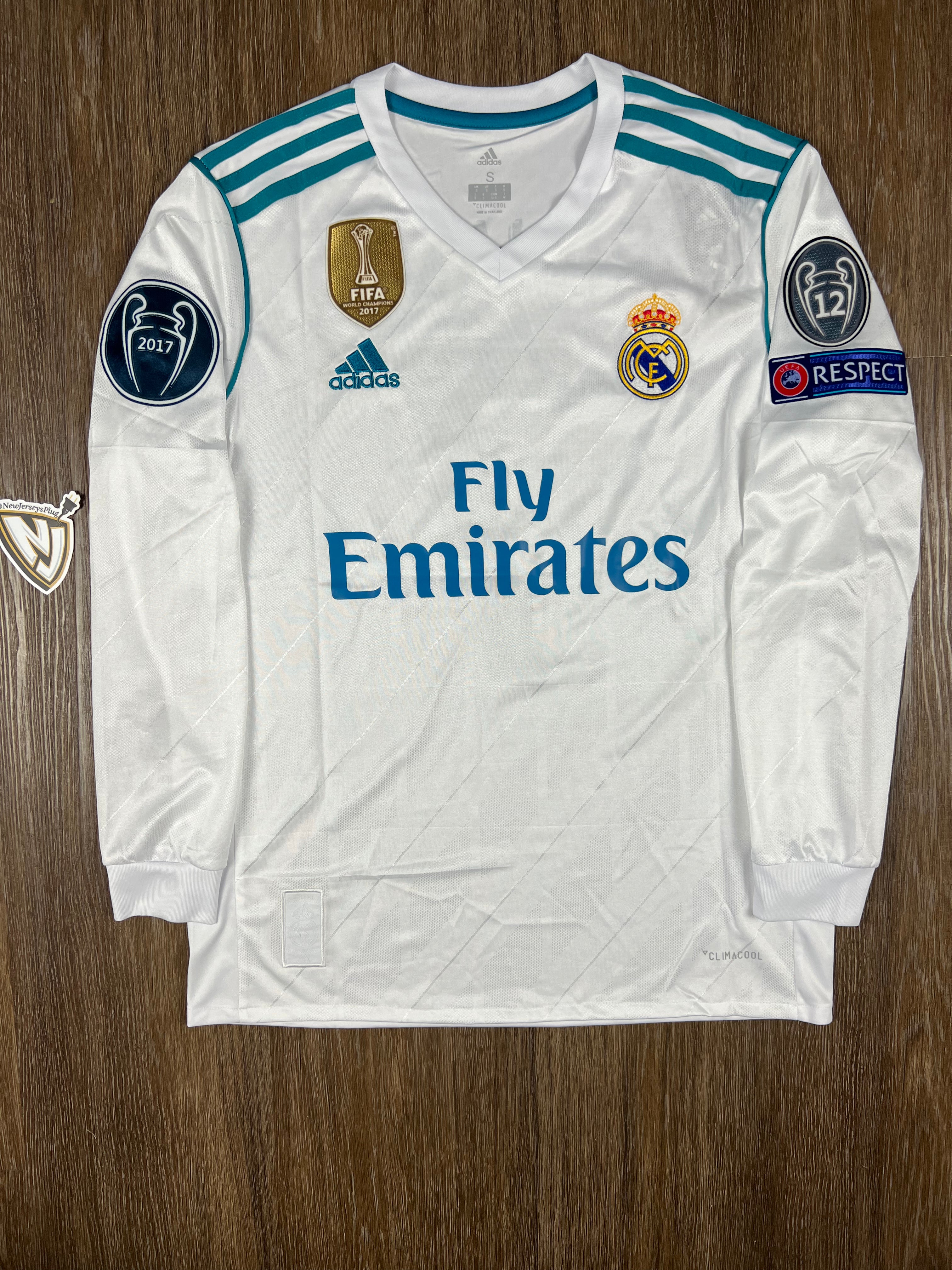 17/18 Adidas Real Madrid Cristiano Ronaldo 7 with Champions League Badges