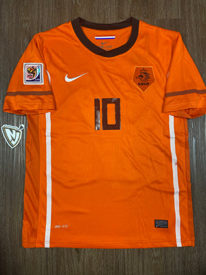 2010 Netherlands Wesley Sneijder 10 Home Jersey