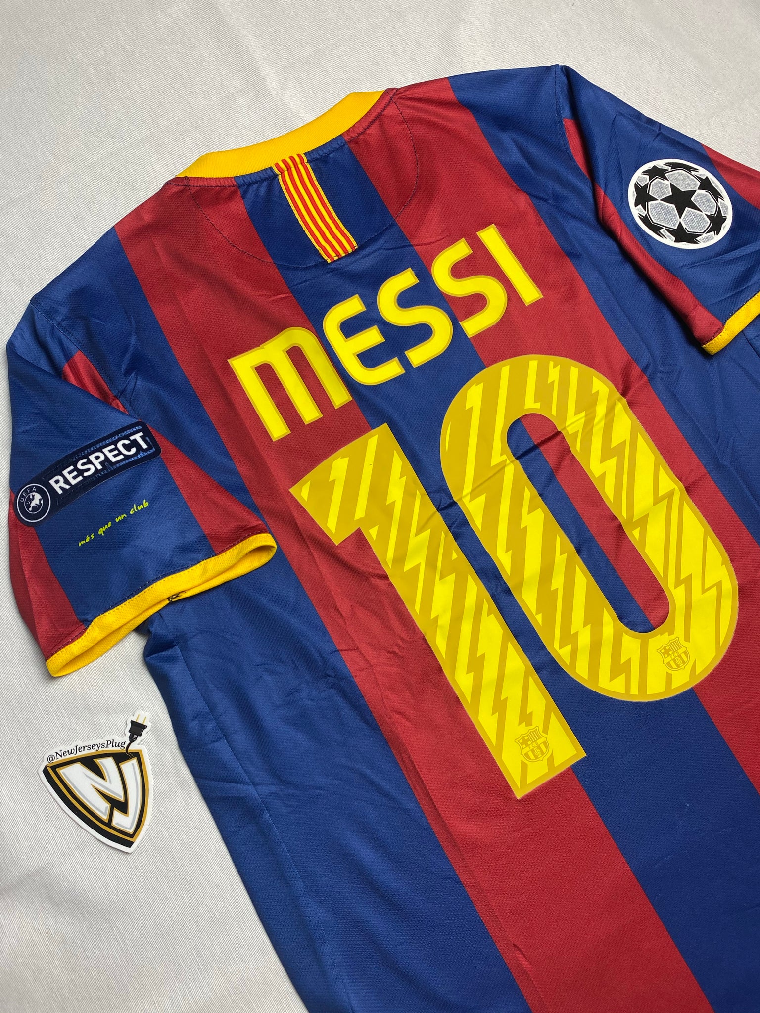 Barcelona 10/11 Home Champions League Final Messi 10 Jersey / 