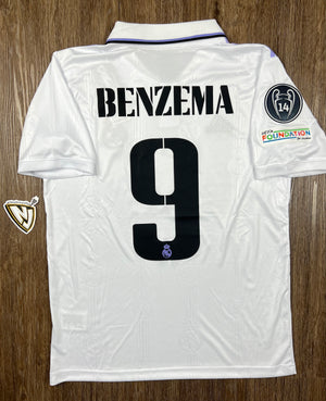 Real Madrid Karim Benzema 9 Home Jersey