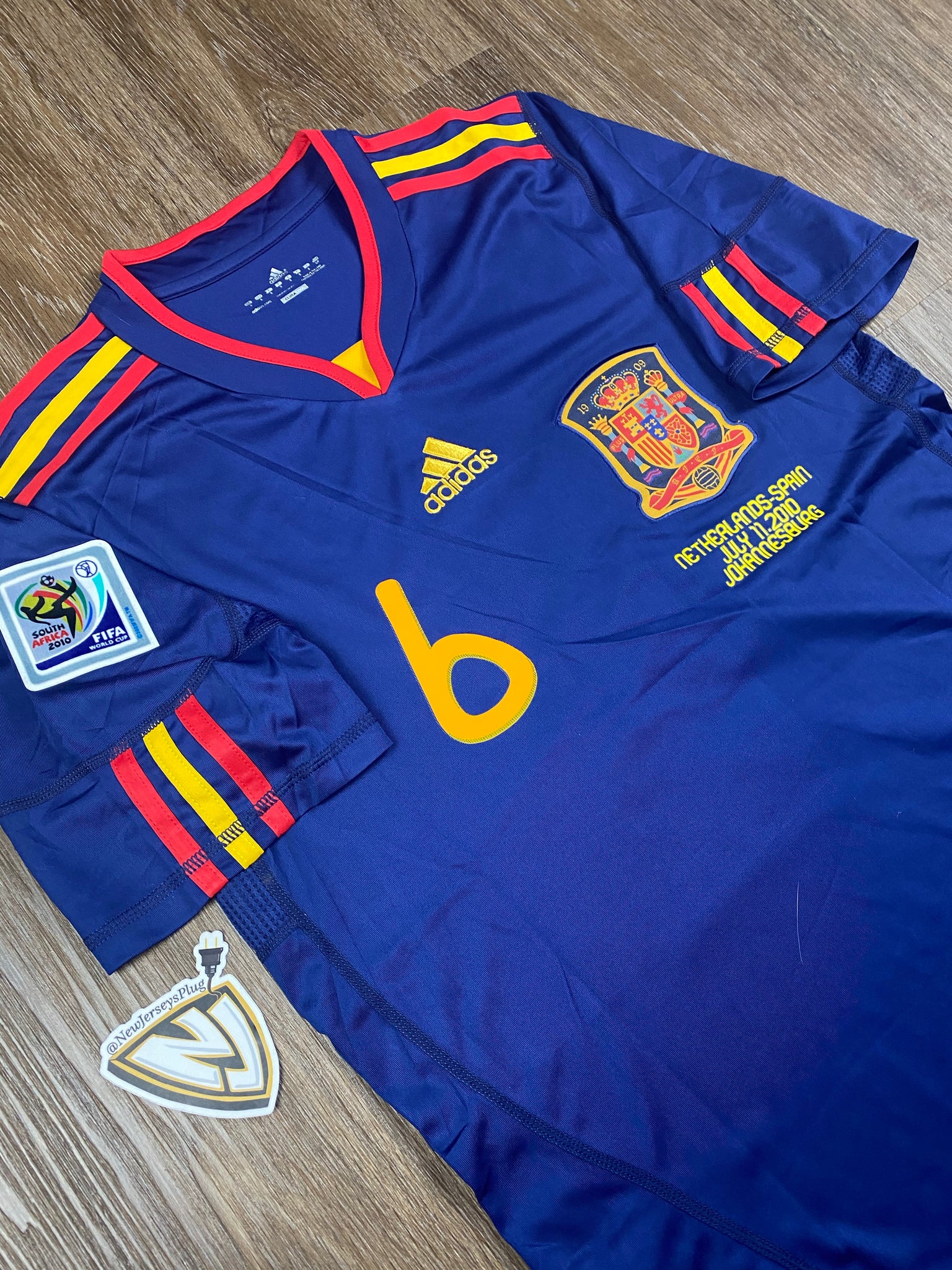 2010 Spain Andres Iniesta 8 Finals Jersey