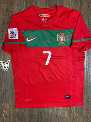 Portugal Cristiano Ronaldo 7 Home Jersey w/ World Cup badges