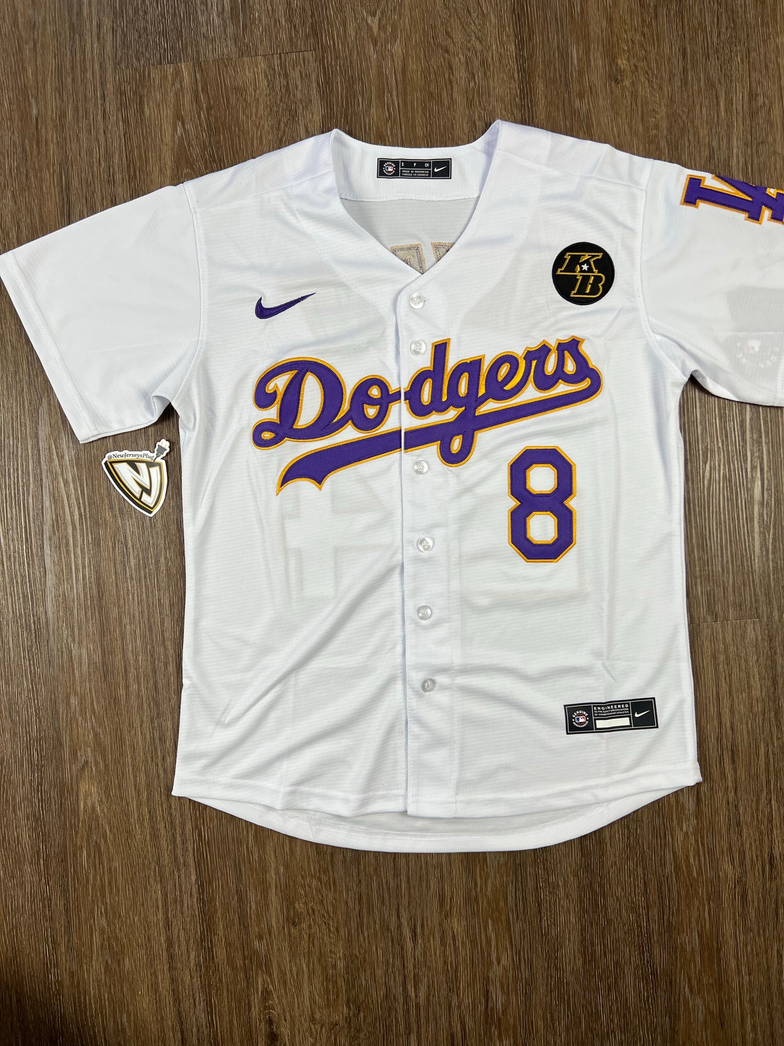 Men's Dodgers Bryant & Vin Patch Cool Base Mamba Jersey - All