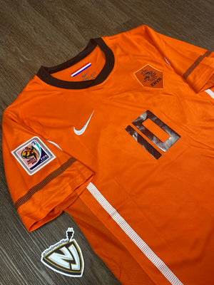 2010 Netherlands Wesley Sneijder 10 Home Jersey