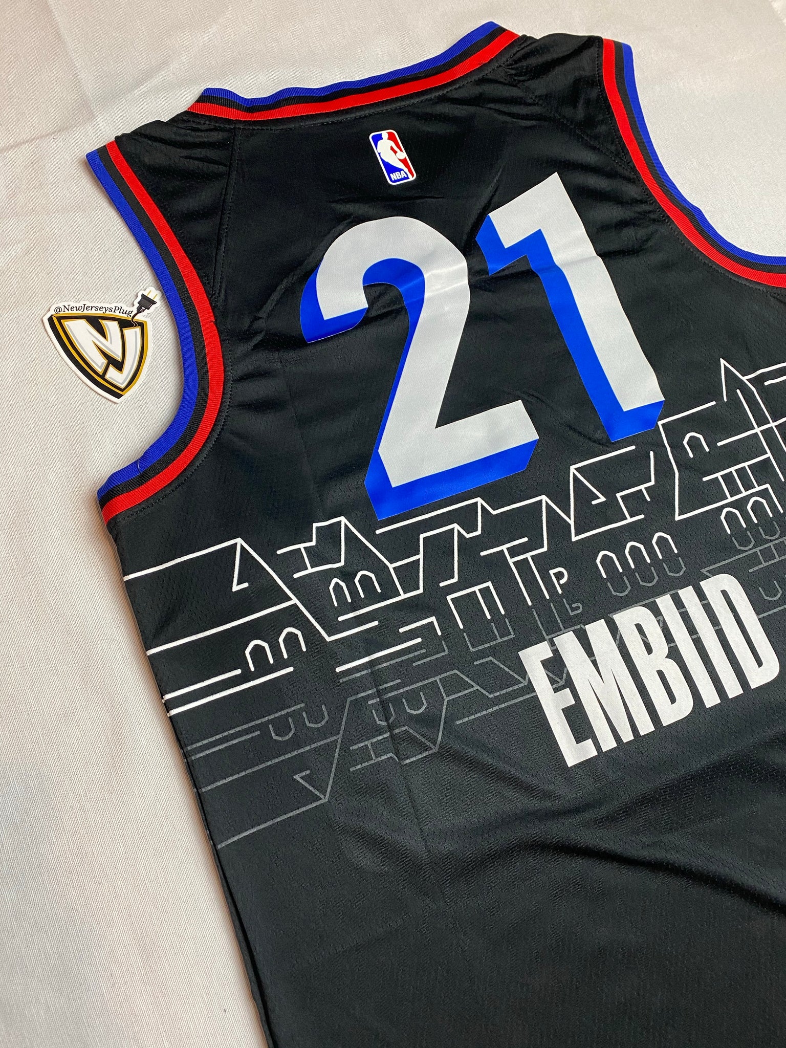 Philadelphia 76ers Joel Embiid 21 City Jersey – NewJerseysPlug